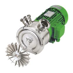 Sidokanalpump - 400 V - 230 l/min - 13,8 m³/h - rostfritt stålhus & pumphjul