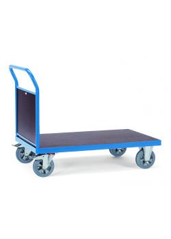Platform trolley - with end wall of wood - 1200 kg
