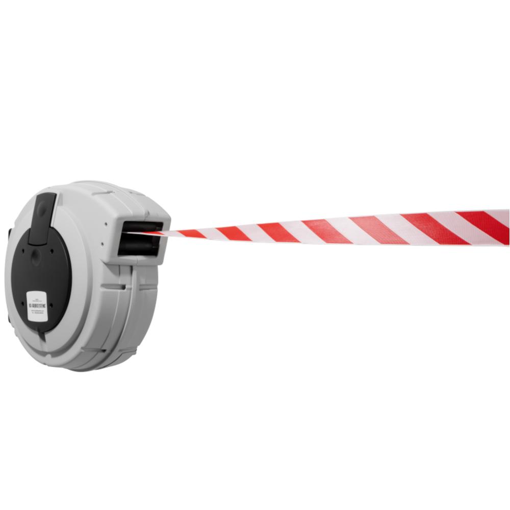 Tambor de cable GLW 2500 - plástico - longitud de banda 25 m - ancho de banda 50 mm - rojo/blanco o amarillo/negro - precio por unidad