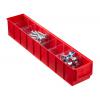 Caisse industrielle ProfiPlus ShelfBox 500S - dimensions extérieures (l x p x h) 91 x 500 x 81 mm - couleur bleu et rouge