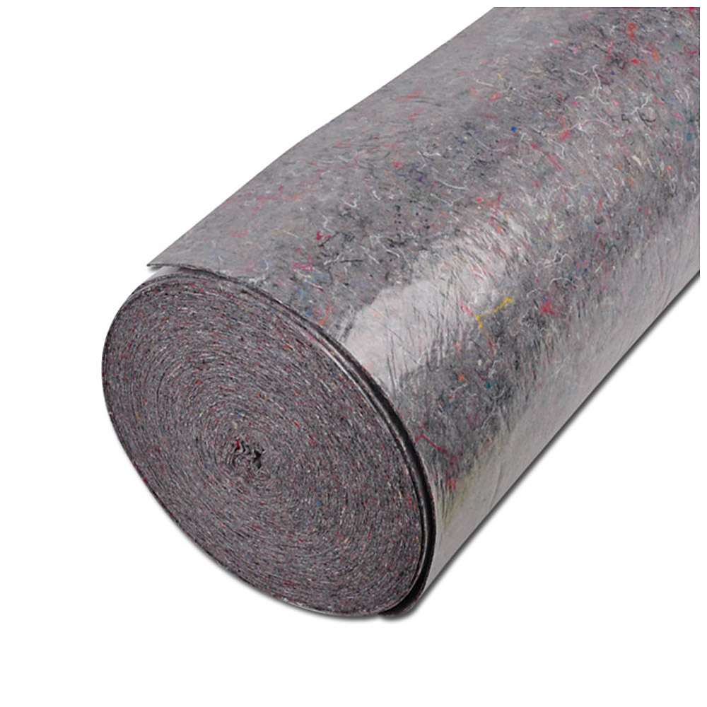 Pile assorbente grigio - materiale in pile di cotone - larghezza 1m - lunghezza 50 m - PU 2 rotoli - prezzo per PU