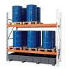 Pallet rack PRP 27.25 - for 6 Euro or 4 chemical pallets - with 2 storage levels - different designs