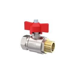 Ball valve - Standard version - Nickel-plated brass - IG/AG - G 1" or G 1 1/4" - DN 25 or 32 - PN max. 30 or 40 bar - Price per piece