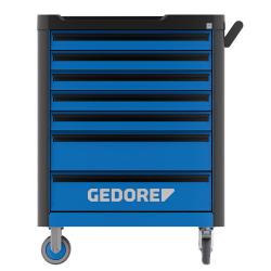Carrello portautensili Gedore - workster highline - 7 cassetti - con assortimento di utensili da 147 pezzi