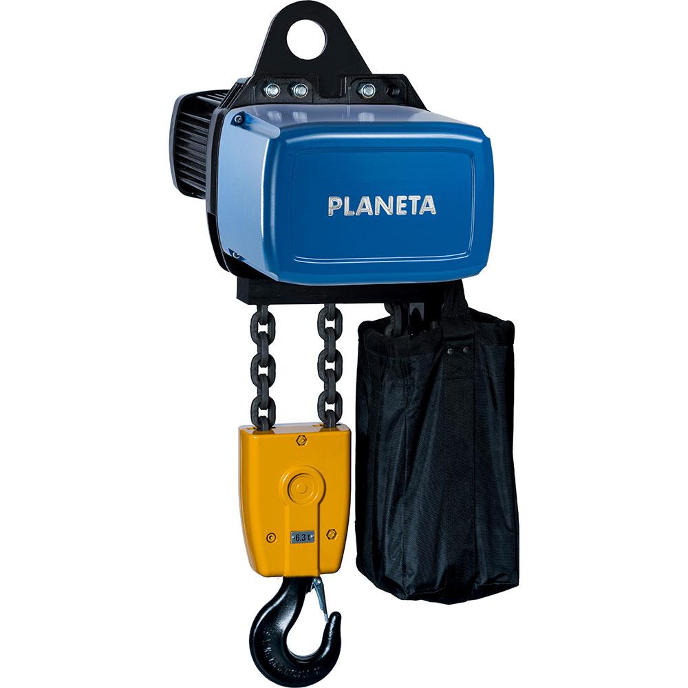 PEH electric chain hoist - load capacity 250 to 5000 kg - 1 or 2 fall - with hinged eye or hook suspension - price per unit