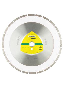 Diamond cutting disc DT 350 U Extra - diameter 300 to 400 mm - bore 20 to 25.4 mm - laser welded