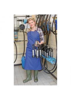 Milk and wash apron PU - width 80 to 100 cm - length 120 to 125 cm - blue