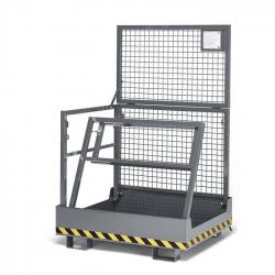 Arbeidskurv type RAK-Compact - Mål 1200 x 1080 x 1910 mm - Lastekapasitet 300 kg - RAL 7005 musegrå