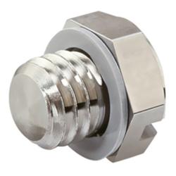 Afsluitplug MS-5P - roestvrij staal - AG M5 - tot 1,0 Mpa - VE 10 stuks - prijs per stuk
