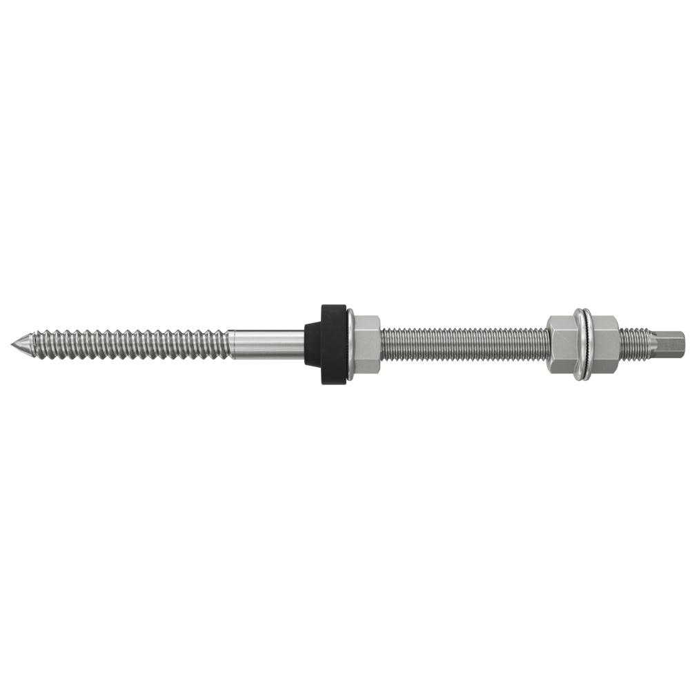Hanger bolt STSR A2 - stainless steel A2 - with EPDM seal - M10 x 200 mm to M12 x 350 mm - PU 25 pieces - Price per PU