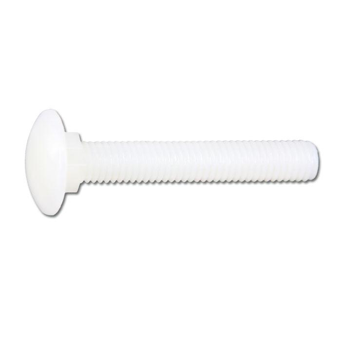 round-head screw - with square neck - DIN 603 - M 5 x 9 to M 8 x 120 mm - natural polyamide / PA 6.6 natural