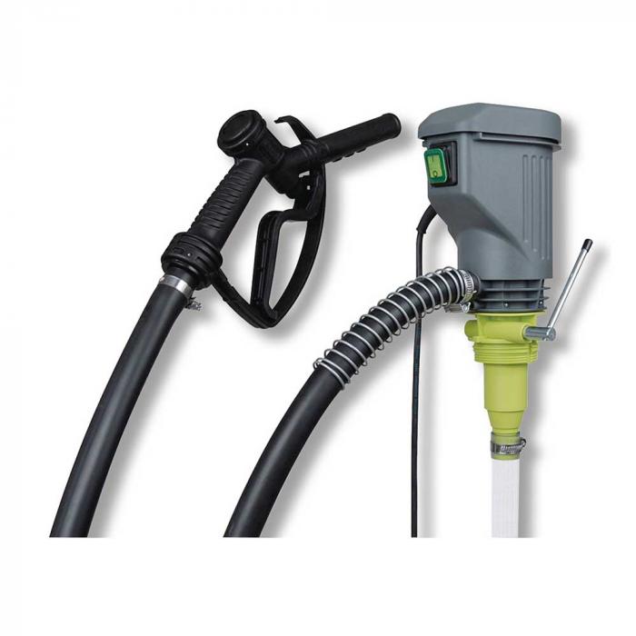 Elektrisk trumpump Petro - för 230 V - leveranshastighet ca 40 l / min. - med standard- eller automatiskt munstycke