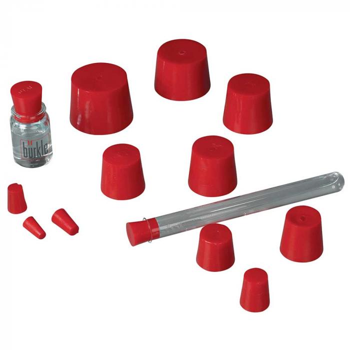 Standard stopper - PVC - red - good chemical resistance - different versions