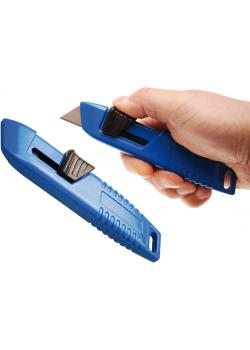 Safety Cutters - with self-retracting blade - incl 1 trapezoidal blade.