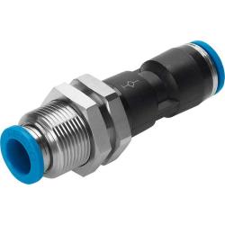 FESTO - QSSK - Bulkhead push-in connector - Standard size - Nominal width 1.5 to 6.3 mm - PU 1 piece - Price per piece