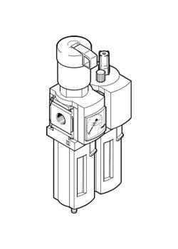 FESTO - MSB4-1/4-FRC13:J120M1 (8042669) Service unit combination - pressure gauge with manometer - size 4 MS series