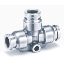 T-Steckverbindung KQG2T - Edelstahl - Schlauch-Außen-Ø 3,2 bis 16 mm - Preis per Stück