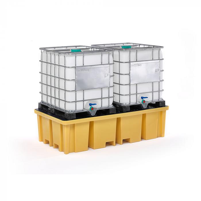 Opsamlingsbakke type RPC ECO - polyetylenmateriale - indsamlingsvolumen 1000 liter - med indbyggede indlommer - forskellige design