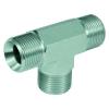 T-connector - steel chrome-plated - 3 cylindrical external threads 60Â ° G 1/8 "to G 2"