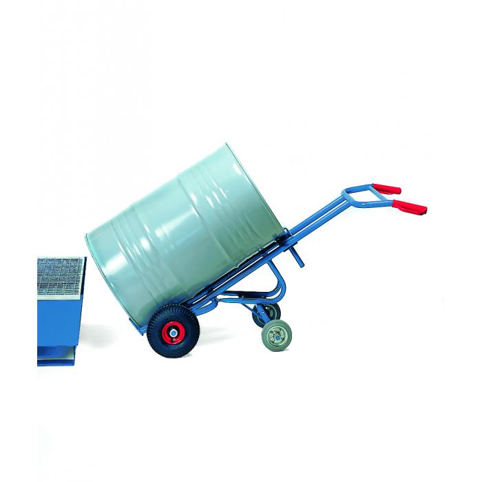 Drum truck - with 2 support wheels - carrying capacity 300 kg