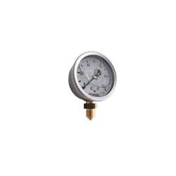 Bourdon tube pressure gauge Ø 80 mm - glycerine standard 1.0 - measuring range 0 to 10 bar - chrome-plated - CI alloy