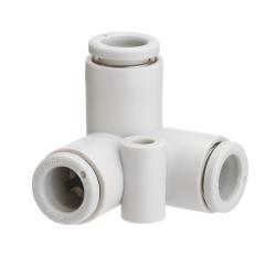 3D-hoekstekkerverbinding KQ2D - PBT/PP - ovale drukring - buitendiameter slang 4 of 6 mm - VE 10 stuks - prijs per stuk