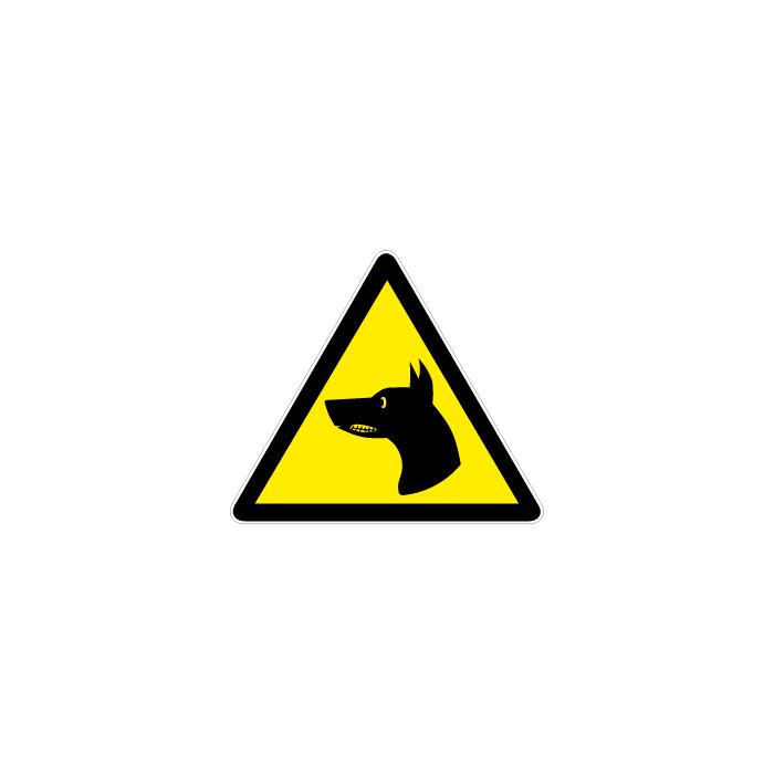 Segnale di pericolo "cane da guardia" - lunghezza lati 5-40 cm