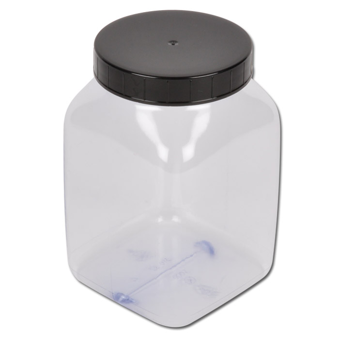 Wide mouth jar - square - various sizes -. 50-2000 ml