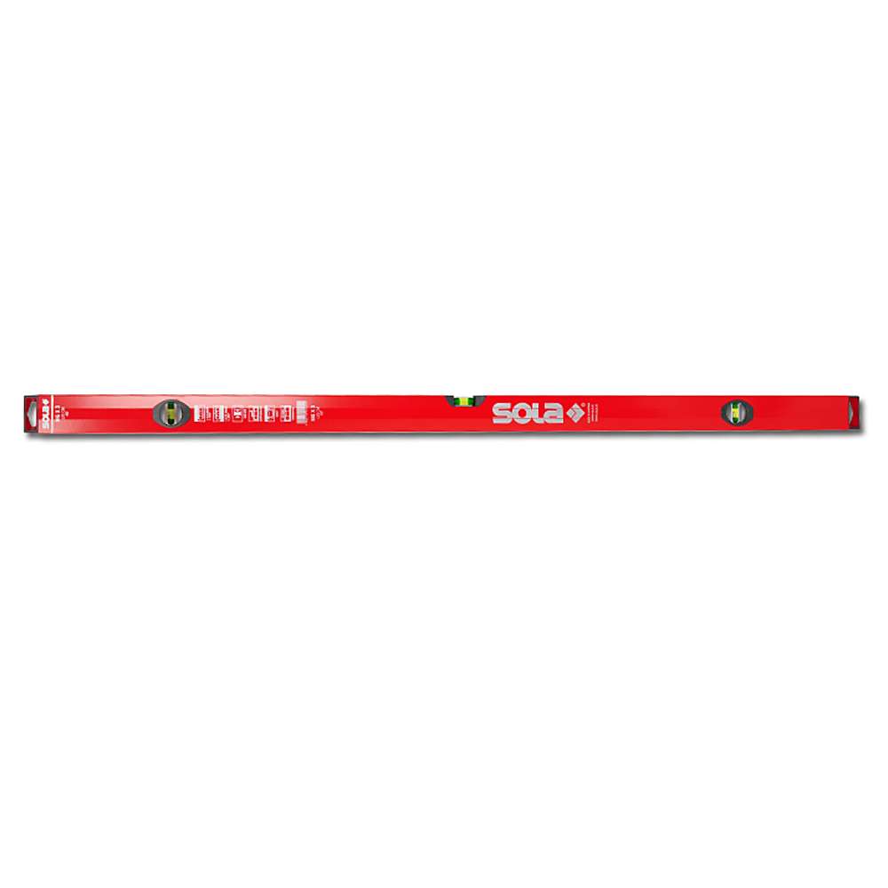 Aluminum vaterpass  Sola - 3 libeller med lengde 100-200 cm - BigX 3, rød