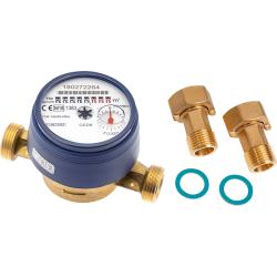 Cold water meter "surface installation" brass