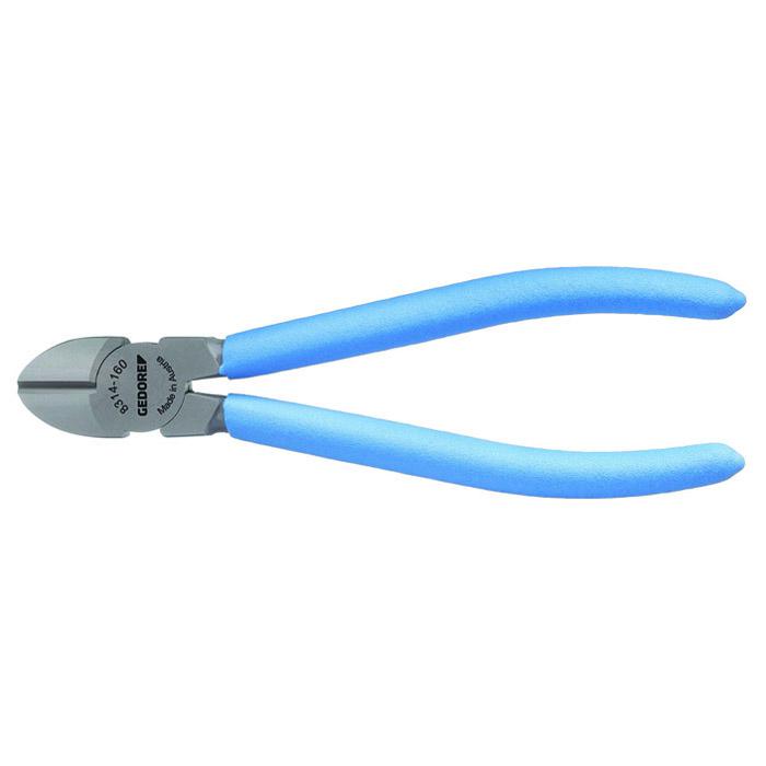 Side cutter - Swedish model - steel gray - anti-slip handles