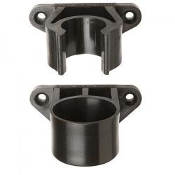 Two-piece wall bracket - for insulating rods