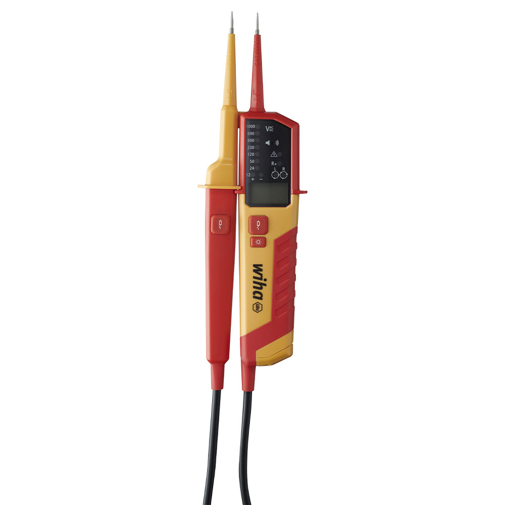 Voltage and continuity tester - 12 to 1000 V AC or 0.5 to 1000 V AC - CAT IV