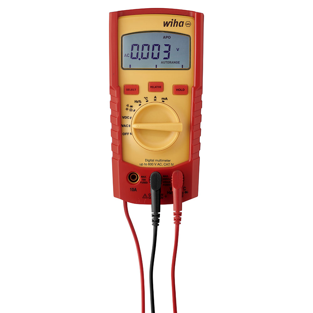 Multimeter - digital - max. 600 och 1000 V