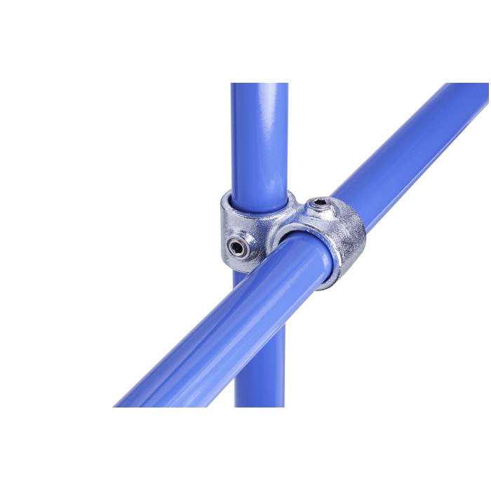 Cross connector "Normafix" - Ã˜ 26.9 and 42.2 mm - guaranteed load 1500 N / m - galvanized malleable cast iron