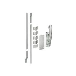 Gate latch - steel - with round bars - galvanized - price per piece