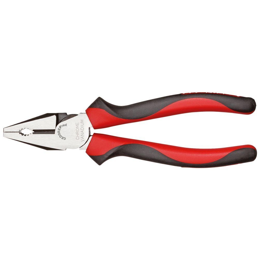Gedore red combination pliers - with flat jaws - length 180 and 200 mm - price per piece