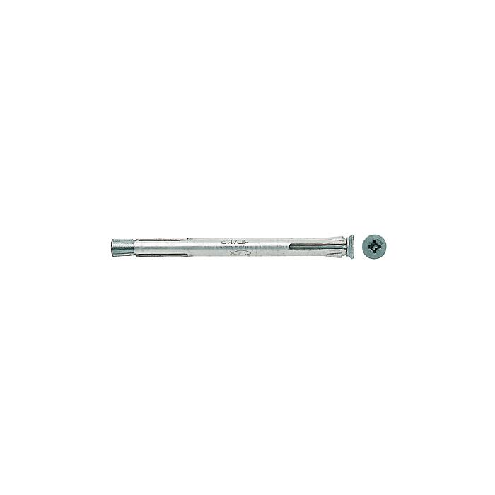 Metal frame anchor F 10 M - with countersunk screw and cross recess Z 3 - length 72 to 202 mm - PU 50/100 pieces - price per PU