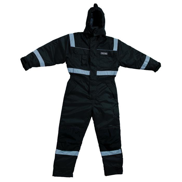 Thermo Overall - Ocean - Breathable - Oxford Nylon - Size XS to 8XL - Black