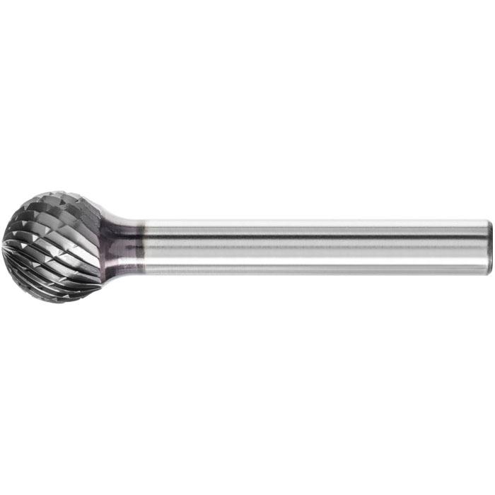 Frässtift - PFERD HICOAT® - Hartmetall - Schaft-Ø 6 mm - Kugelform - für Eisen, Stahl