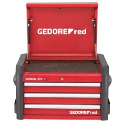 Gedore red Werkzeugtruhe - WINGMAN, 3 Schubladen - Maße (L x B x H) 446 x 724 x 470 mm
