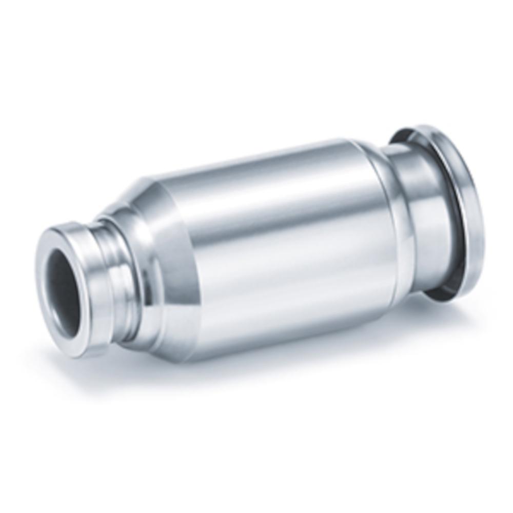 Conector recto con reducción KQB2H - Latón/acero inoxidable - Conforme con la FDA - Diámetro exterior de la manguera de 3,2 a 16 mm - Precio por unidad