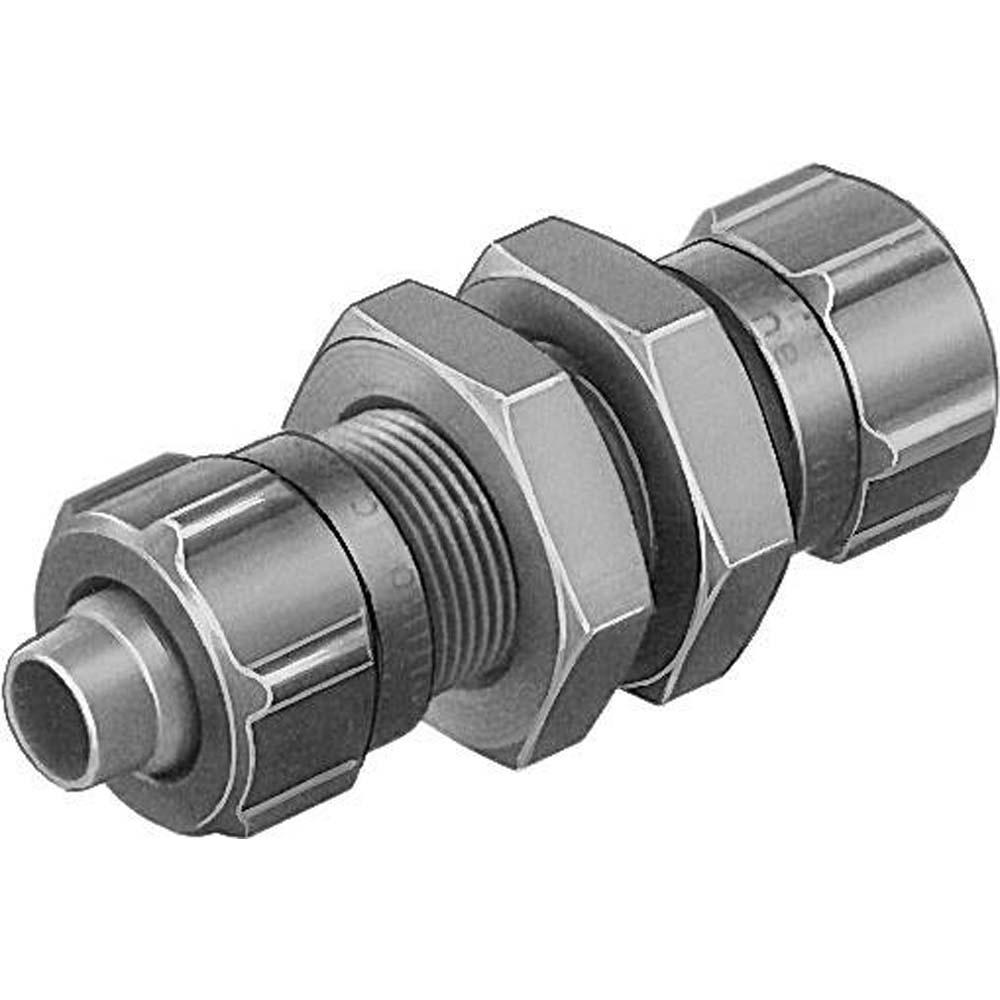 FESTO - SCK-KU - Bulkhead quick connector - Polymer version - Nominal width 2.4 to 8 mm - PU 1/10 - Price per PU