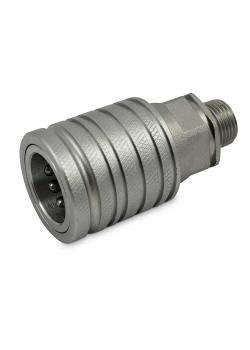 Plug -in kobling serie ST2 - sokkel - forkrommet stål - DN 10 - CE utvendig gjeng tung serie - M16 x 1,5 til M20 x 1,5 - PN opptil 300