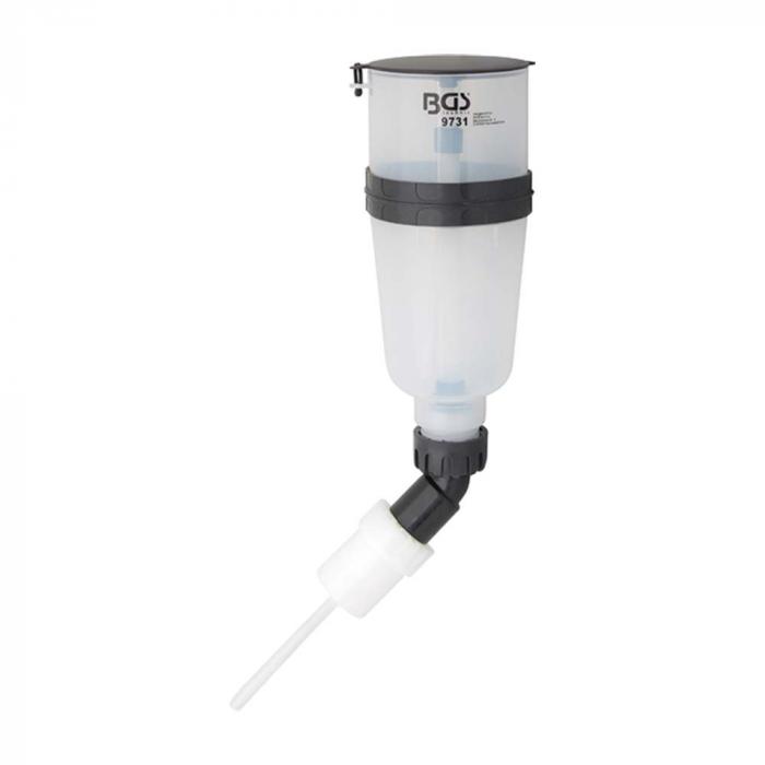 Filling funnel - for urea additives AdBlue® (AUS 32) - straight or angled version - capacity 1.1 ltr.