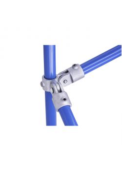 Corner connector "Normafix" - galvanized malleable cast iron - guaranteed load 1500 N/m - Ø 33.7 to 48.3 mm - price per piece