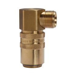 Temperature control coupling - Brass 2.0401 - HASCO Z 8 - M16 x 1.5 90° - DN 9 - PN 15 bar