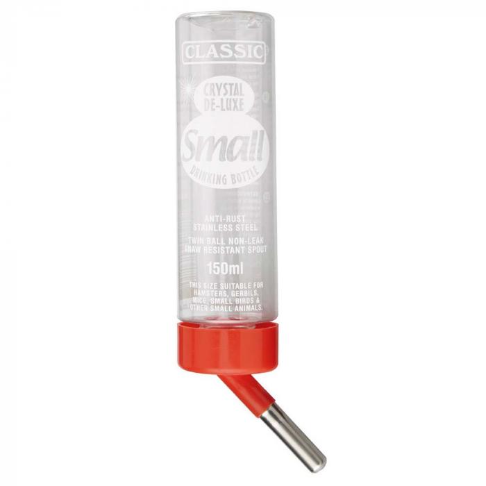 Bottiglia Classic de Luxe - da 75 a 1100 ml - trasparente/rosso - PU da 6 a 18 pezzi - prezzo per pezzo