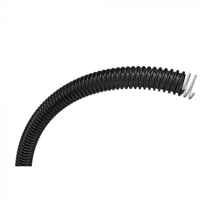 Gaine GA3 PVC vifteslange - innvendig Ø 12 til 40 mm - ytre Ø 17 til 46,4 mm - lengde 25 til 30 m - sort - pris per rull