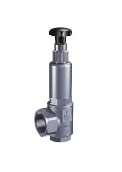 Series 453 - overflow valves / control valves - stainless steel - corner shape - with threaded connections - external adjustment via handwheel - DN 15 to DN 32 - PTFE - different versions